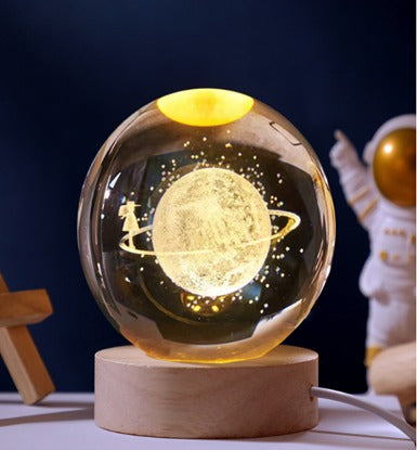 Esfera De Cristal Luz Led