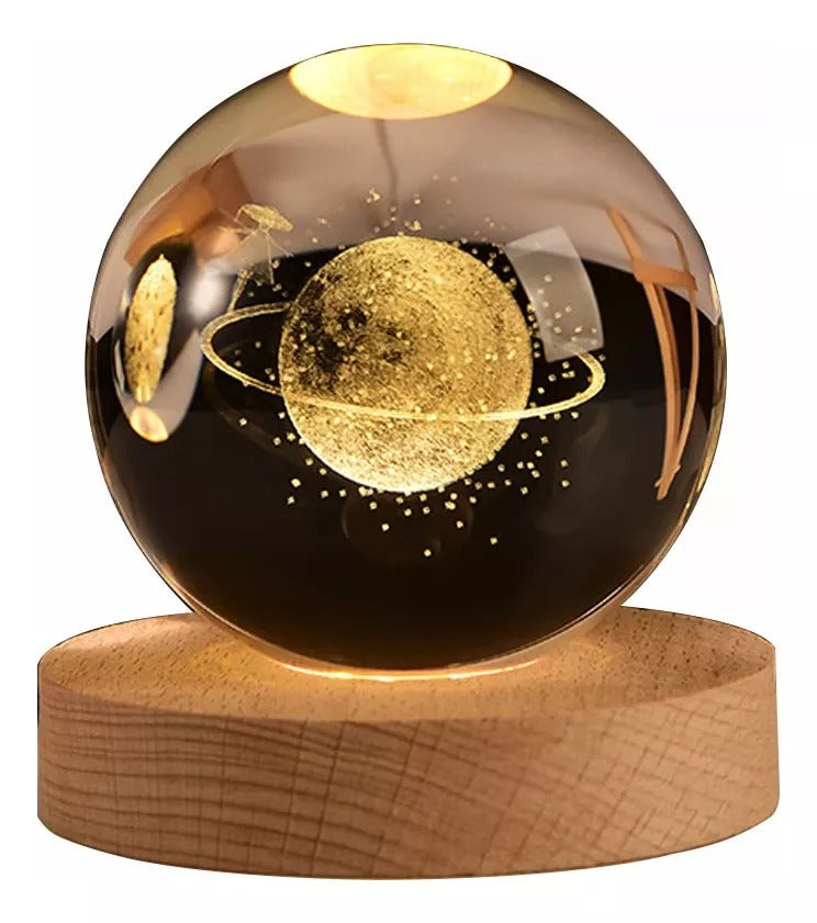 Esfera De Cristal Luz Led