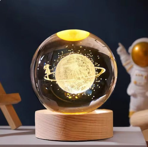 Esfera De Cristal Luz Led