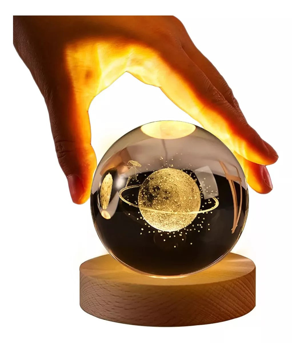 Esfera De Cristal Luz Led